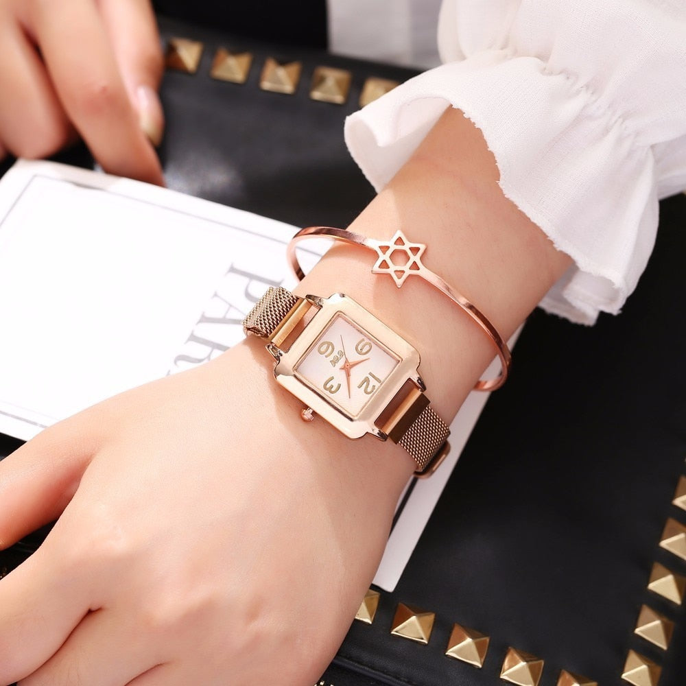 Hot Fashion Women Magnet Buckle Watch Luxury Casual Ladies CCQ Quartz Watch Clock Relogio Feminino For Dropshipping
