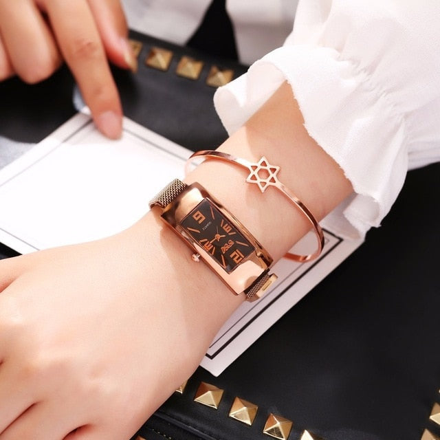 Hot Fashion Women Magnet Buckle Watch Luxury Casual Ladies CCQ Quartz Watch Clock Relogio Feminino For Dropshipping