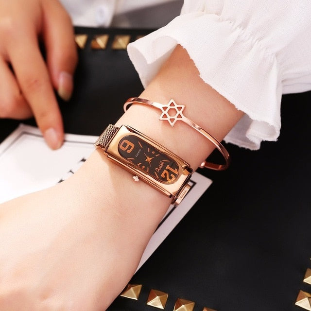 Hot Fashion Women Magnet Buckle Watch Luxury Casual Ladies CCQ Quartz Watch Clock Relogio Feminino For Dropshipping
