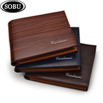 2019 Vintage Men Wallet PU Leather Brand Luxury Wallets Short Holder Clip Credit Card Money Bag T002