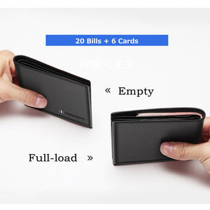 100% Cow Leather Wallet Men Fashion, Bifold Card Holder Wallet, Male Short Standard High Quality Wallet