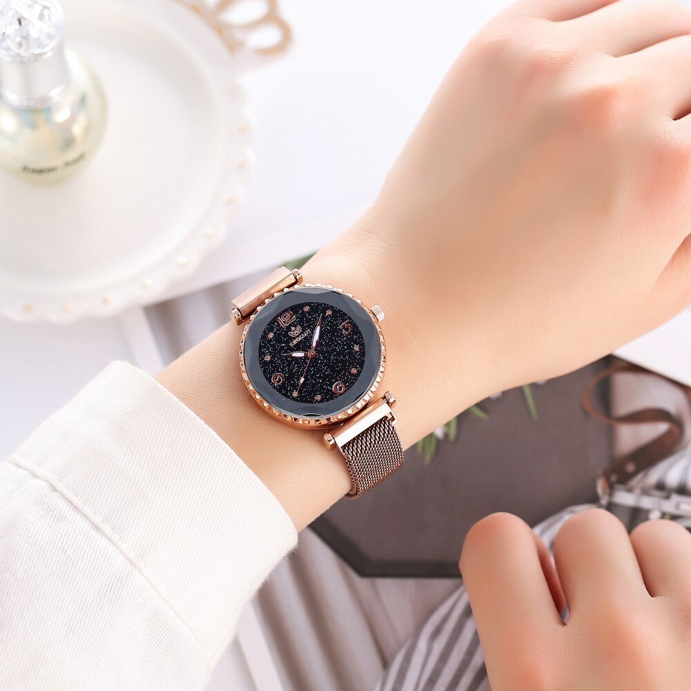 5pcs Luxury Brand Ladies Watches Women Watches Starry Sky Watch Quartz Diamond Wristwatches Montre Femme Relogio Feminino 2019gl