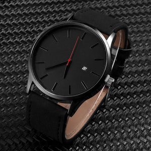 Men's Watch.  Fashion Leather Quartz Watch Men Casual Sports.