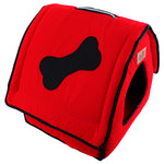 Cloth Pet Bed.  Cute Bone Dog or Cat House, Waterloo Red or Blue. Pet Furniture Size 41*37*42CM Free Shipping