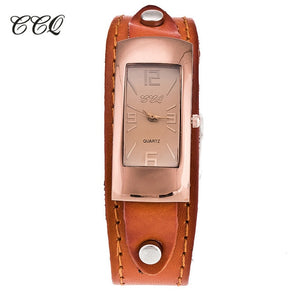 Vintage Genuine Cow Leather Bracelet Watch Fashion Luxury Casual Women Quartz Watches Wrist Watch Gift Hot Selling