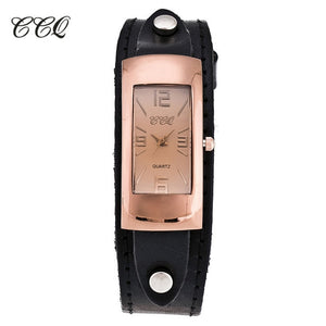 Vintage Genuine Cow Leather Bracelet Watch Fashion Luxury Casual Women Quartz Watches Wrist Watch Gift Hot Selling