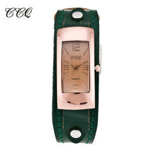 Vintage Genuine Cow Leather Bracelet Watch Fashion Luxury Casual Women Quartz Watches Wrist Watch Gift Hot Selling