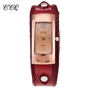 Vintage Genuine Cow Leather Bracelet Watch Fashion Luxury Casual Women Quartz Watches Wrist Watch Gift Hot Selling