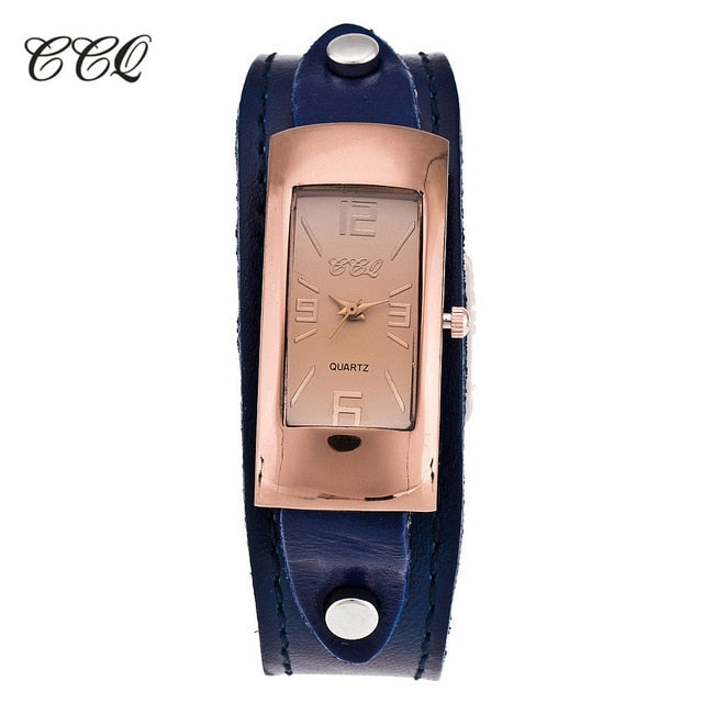 Vintage Genuine Cow Leather Bracelet Watch Fashion Luxury Casual Women Quartz Watches Wrist Watch Gift Hot Selling