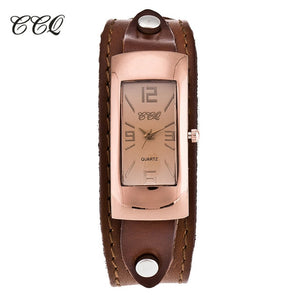 Vintage Genuine Cow Leather Bracelet Watch Fashion Luxury Casual Women Quartz Watches Wrist Watch Gift Hot Selling