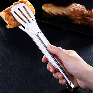 1PC Stainless Steel Kitchen Tongs BBQ Clip Food Tongs Pizza Bread Dessert Server Steak Salad Buffet Serving Clip Kitchen Tools