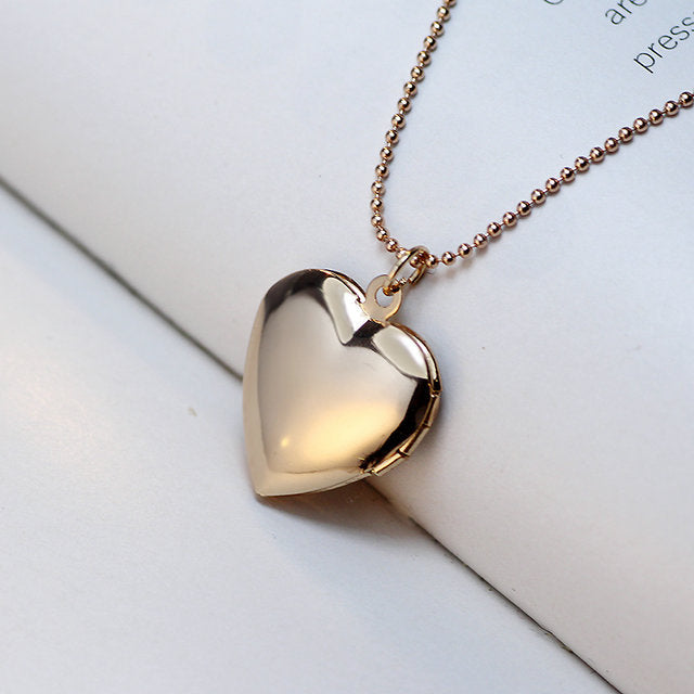 Memory Heart Pendant Footprint Frame Cat or Dog Locket. Fashion Pet Jewelry.