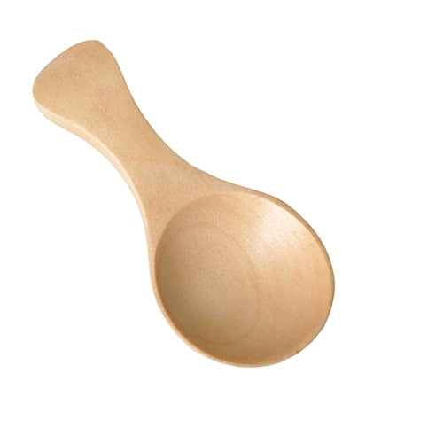 4pcs Mini Wooden Spoon Kitchen Spice Spoon Wood Sugar Tea Coffee Scoop Small Short Condiment Spoons Wooden Utensils Cooking Tool