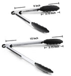 Silicone BBQ Grilling Tong Salad Bread Serving Tong Non-Stick Kitchen Barbecue Grilling Cooking Tong with Joint Lock