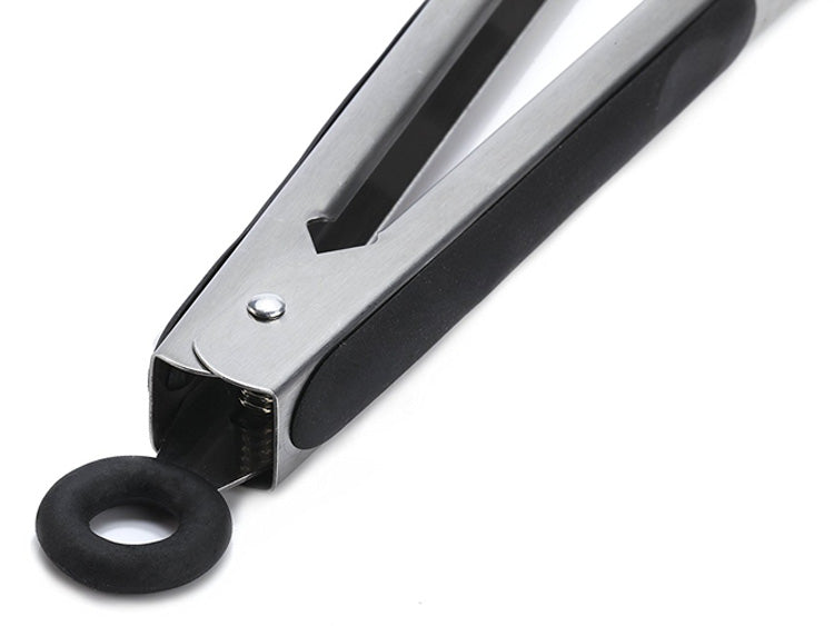 Silicone BBQ Grilling Tong Salad Bread Serving Tong Non-Stick Kitchen Barbecue Grilling Cooking Tong with Joint Lock