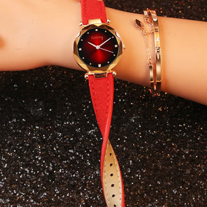 Crystal Womens Watches Luxury Dress Relojes Brand Gogoey Women Elegant Quartz Wristwatch Mujer Pu Leather Watch Feminino Montre