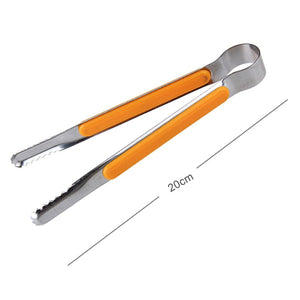 Stainless Steel Kitchen Tongs BBQ Tongs Mini Barbecue Grill Food Clip Ice Tongs Meat Salad Toast Tongs Clamp Kitchen Accessories