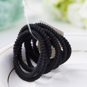 10 Pcs Random Fashion Hairbands Hair Rope Holder Candy Color Hair Ties Elastic Ponytail Head Band Girls Rubber Fashion