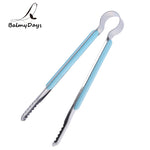 Stainless Steel Kitchen Tongs BBQ Tongs Mini Barbecue Grill Food Clip Ice Tongs Meat Salad Toast Tongs Clamp Kitchen Accessories