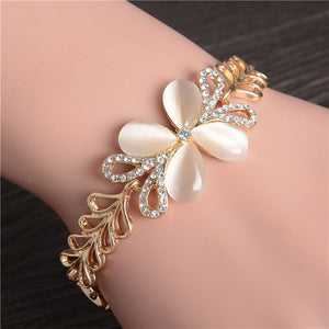 Rose Gold Chain Bracelet For Women Crystal Wedding Jewelry Ladies Charm Wrist Bracelet Pulseras Wholesale Price