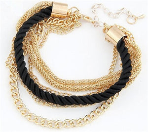 Rose Gold Chain Bracelet For Women Crystal Wedding Jewelry Ladies Charm Wrist Bracelet Pulseras Wholesale Price