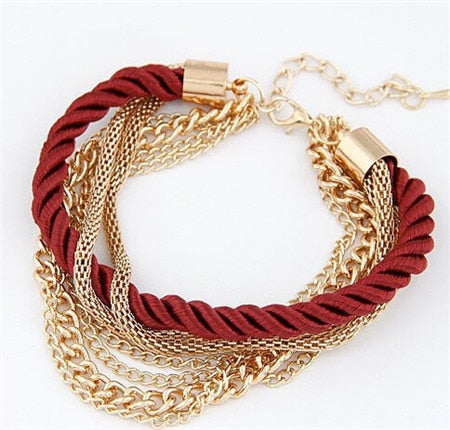 Rose Gold Chain Bracelet For Women Crystal Wedding Jewelry Ladies Charm Wrist Bracelet Pulseras Wholesale Price