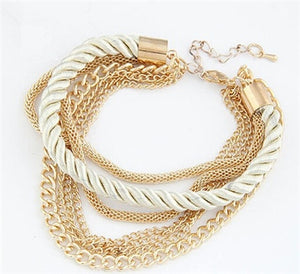Rose Gold Chain Bracelet For Women Crystal Wedding Jewelry Ladies Charm Wrist Bracelet Pulseras Wholesale Price