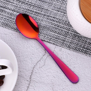 10 pcs Stainless Steel Rose gold Tea Spoon High Quality Tableware Gold Spoon Vintage Coffee Spoon For Party Free Shipping
