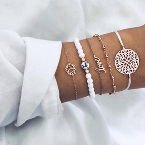 30 Styles Mix Turtle Heart Pearl Wave LOVE Crystal Marble Charm Bracelets for Women  Tassel Bracelet Jewelry
