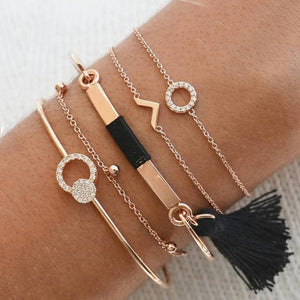 30 Styles Mix Turtle Heart Pearl Wave LOVE Crystal Marble Charm Bracelets for Women  Tassel Bracelet Jewelry