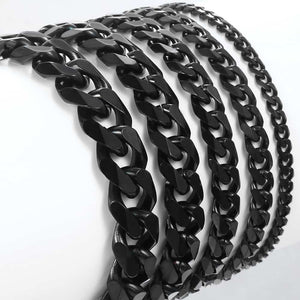 Bracelet for Men Women Curb Cuban Link Chain Stainless Steel Mens Womens Bracelets Chains Davieslee Jewelry for Men DLKBM05