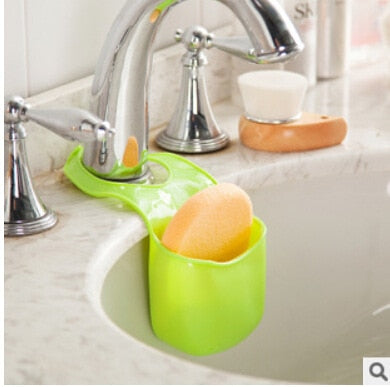 Hot sale Kitchen Bathroom Sink Sponge Storage Rack Basket Wash Cloth Soap Toiletries Holder Shelf Organizer Kitchen Tool Gadgets