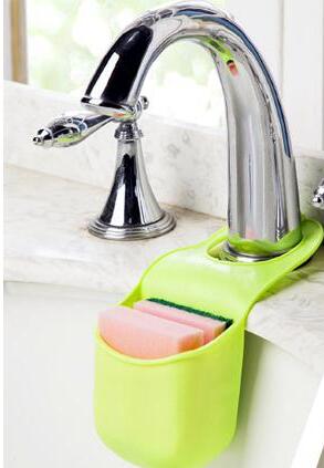 Hot sale Kitchen Bathroom Sink Sponge Storage Rack Basket Wash Cloth Soap Toiletries Holder Shelf Organizer Kitchen Tool Gadgets