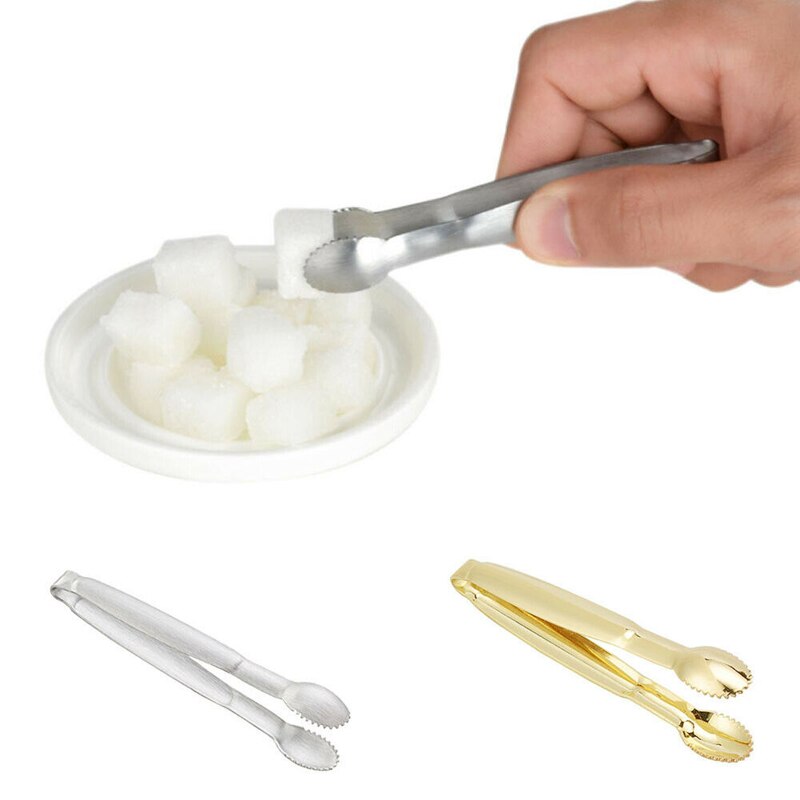 Coffee Sugar Clip Stainless Steel Anti-skid Tong Ice Palm Shape Food Cake Clamp Kitchen Gadgets Bar Buffet Golden Tools Tweezer