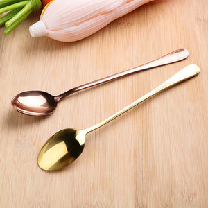 19.5 CM Stainless Steel Tableware Spoon  Ice Coffee Spoon  Home Kitchen  Long Handle Spoon