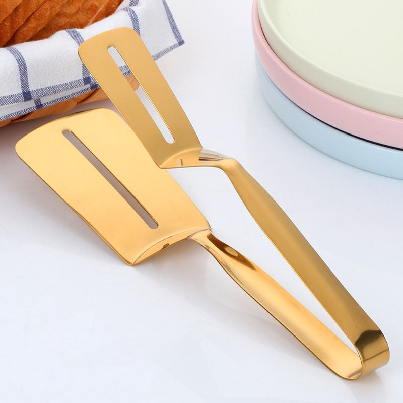 1 Pcs High Quality Grill Accessory Steak Clip Bread Tongs Clip Kitchen Tongs Solid Stainless Steel Food Cooking Serving Utensil
