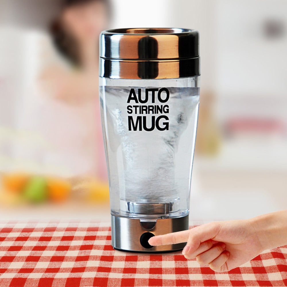 Self Stir Mug Automatic Coffee Milk Mixing Mug Smart Mixer Cup transparent juice Cup Electric Protein Shaker Bottle Blender Cups