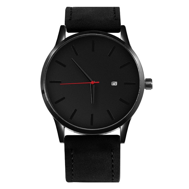Men's Watch.  Fashion Leather Quartz Watch Men Casual Sports.