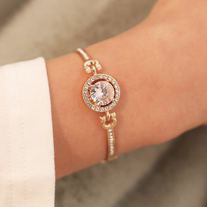 Love Roman Bracelet Numeral Tassel Peach Heart Temperament Every Match Korean Bracelet Trend Jewelry
