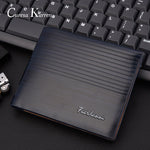 Europe and America business casual fashion retro cross section embossed wallet New men's short wallet large capacity wallet
