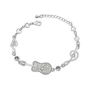 LYIYUNQ Fashion Bracelet Hot Wedding Female Heart Crystal Bracelets For Women Luxury Temperament Silver-Color Fine Jewelry Gift