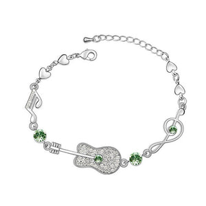 LYIYUNQ Fashion Bracelet Hot Wedding Female Heart Crystal Bracelets For Women Luxury Temperament Silver-Color Fine Jewelry Gift
