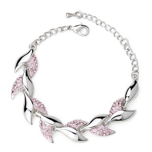 LYIYUNQ Fashion Bracelet Hot Wedding Female Heart Crystal Bracelets For Women Luxury Temperament Silver-Color Fine Jewelry Gift