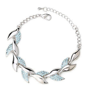 LYIYUNQ Fashion Bracelet Hot Wedding Female Heart Crystal Bracelets For Women Luxury Temperament Silver-Color Fine Jewelry Gift