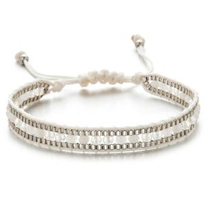 Woman  or Men Handmade Bohemia Weave Adjustable Rope Chain Crystal Charms Bracelets Wristband Fashion Jewelry Gift